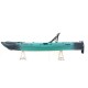 SCK Cargo 320 Μονοθέσιο Pedal Kayak ready με αλουμινίου κάθισμα και τιμονιέρα | Μαύρο-Τυρκουάζ (surf32082)