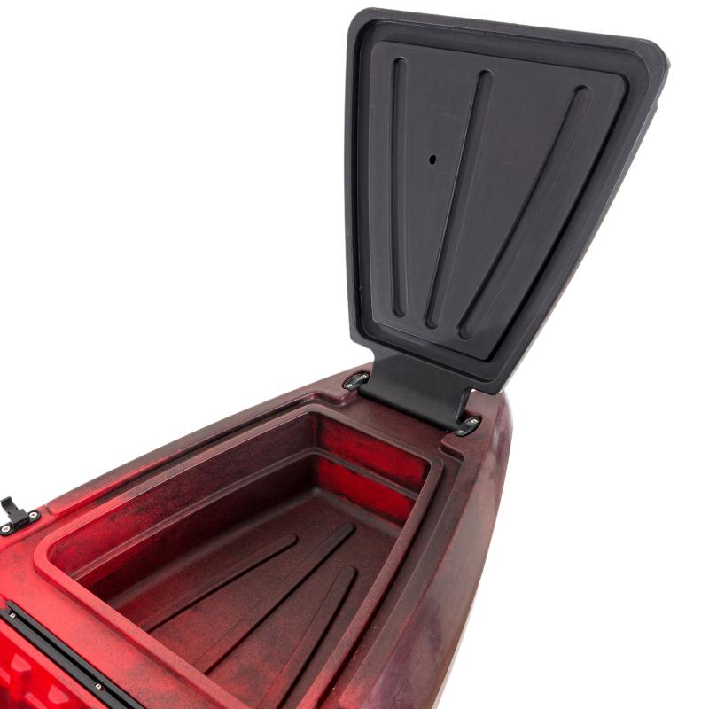 SCK Cargo 320 Μονοθέσιο Pedal Kayak ready με αλουμινίου κάθισμα και τιμονιέρα | Μαύρο-Κόκκινο (surf32048)