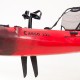 SCK Cargo 320 Μονοθέσιο Pedal Kayak ready με αλουμινίου κάθισμα και τιμονιέρα | Μαύρο-Κόκκινο (surf32048)