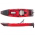SCK Cargo 320 Μονοθέσιο Pedal Kayak ready με αλουμινίου κάθισμα και τιμονιέρα | Μαύρο-Κόκκινο (surf32048)