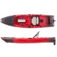 SCK Cargo 320 Μονοθέσιο Pedal Kayak ready με αλουμινίου κάθισμα και τιμονιέρα | Μαύρο-Κόκκινο (surf32048)