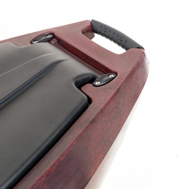 SCK Cargo 320 Μονοθέσιο Pedal Kayak ready με αλουμινίου κάθισμα και τιμονιέρα | Μαύρο-Κόκκινο (surf32048)