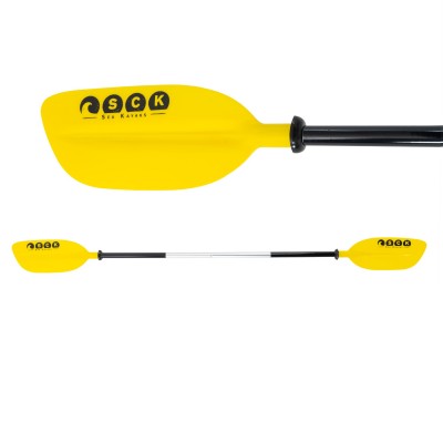 Κουπί καγιάκ διαιρούμενο 220cm Αλουμινίου SCK Κίτρινο (surf2696)