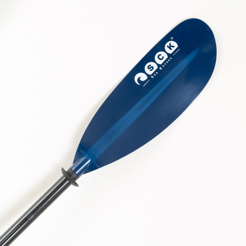 Κουπί καγιάκ 220cm Carbon & Υαλοΰφασμα με ABS λεπίδες Μπλε SCK (surf0205-22028119)