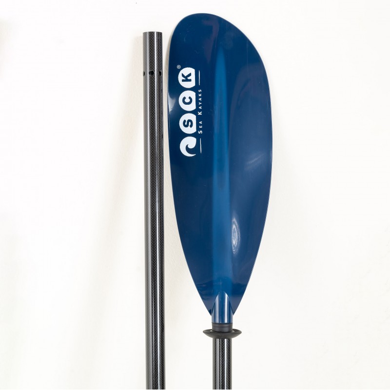 Κουπί καγιάκ 220cm Carbon & Υαλοΰφασμα με ABS λεπίδες Μπλε SCK (surf0205-22028119)