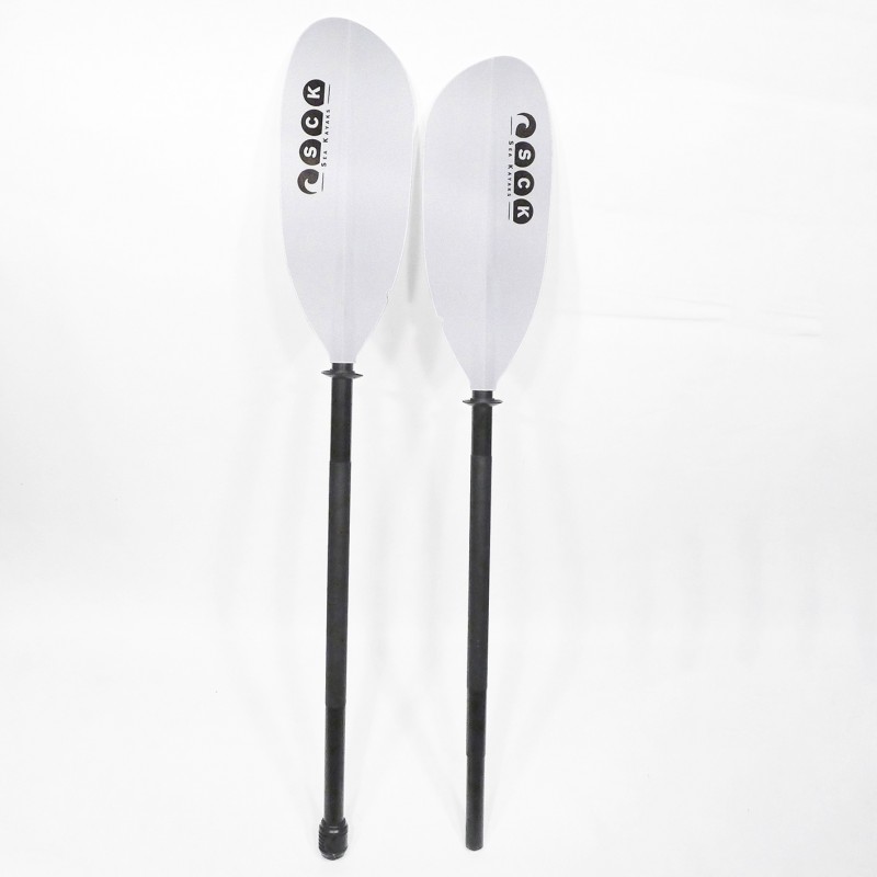 Κουπί καγιάκ Deluxe ρυθμιζόμενο 217-227cm Αλουμινίου διαιρούμενο - Άσπρο SCK (surf0205-232716)