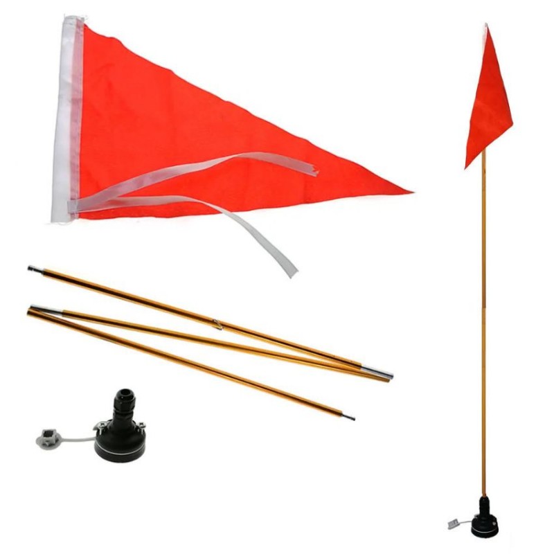 Τριγωνική σημαία καγιάκ για ορατότητα (surf2695)