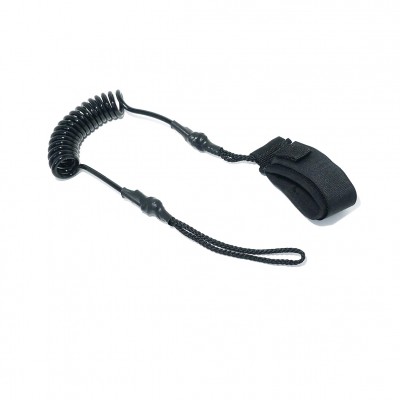 Leash για κουπί καγιάκ σπιράλ μαύρο (surf0207-4829)