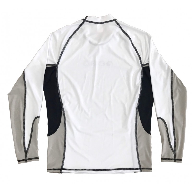 UV αντηλιακή λύκρα με μακρύ μανίκι Ανδρική Στενή εφαρμογή Άσπρο/Μαύρο - SCK (surf03022-5K10M)