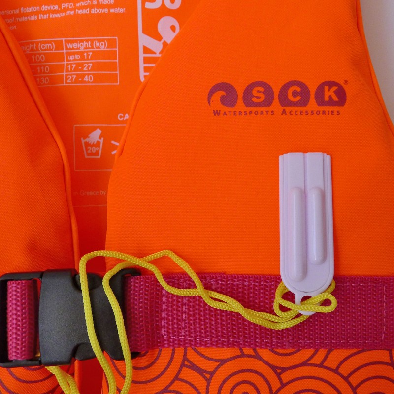 Σωσίβιο παιδικό με γιακά SCK - Πορτοκαλί (surf0304-KIDSOR)