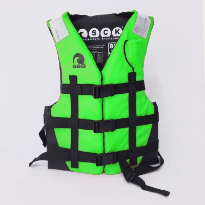 Σωσίβιο γιλέκο για θαλάσσια σπορ με τρεις ιμάντες Morello SCK πράσινο (surf2755)