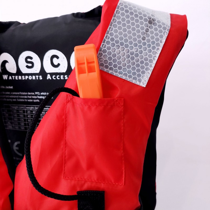 Σωσίβιο γιλέκο για θαλάσσια σπορ με τρεις ιμάντες Morello SCK Kόκκινο (surf0304-58414)