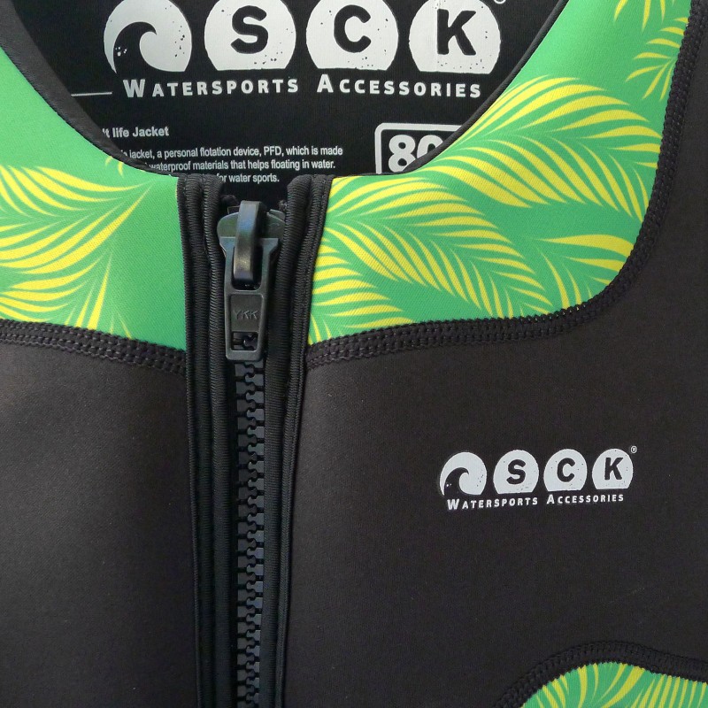 Σωσίβιο γιλέκο Nεοπρέν Waves για θαλάσσια σπορ SCK - πράσινο (surf2080)