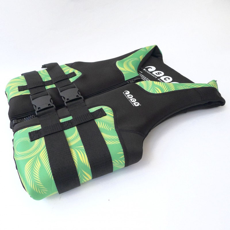 Σωσίβιο γιλέκο Nεοπρέν Waves για θαλάσσια σπορ SCK - πράσινο (surf2080)