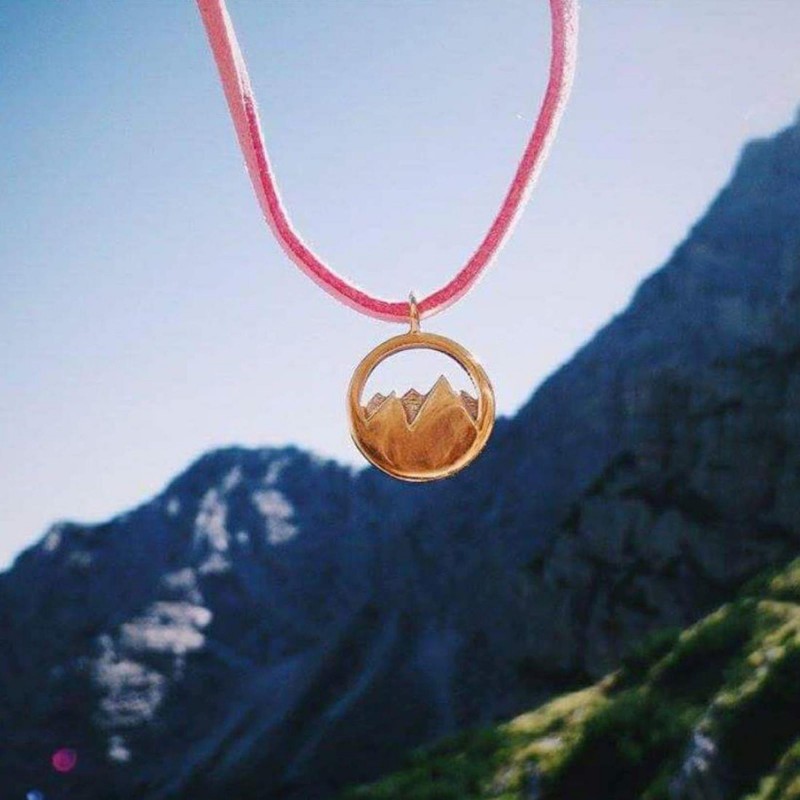 Κόσμημα Ασήμι επιχρυσωμένο Βουνό 3D - Silver+Surf (surf2751)