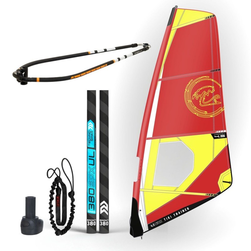Trainer V2 4,0 Dacron sail - Ολοκληρωμένο σετ πανί για windsurf με epoxy άλμπουρο - ΤΙΚΙ (surf105440)