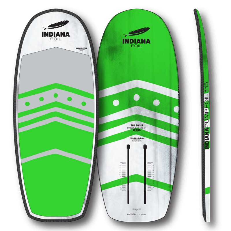 Σανίδα Pump Foil 115cm Carbon σετ με Pumpfoil 1396 P - Indiana (surf1012-373248)