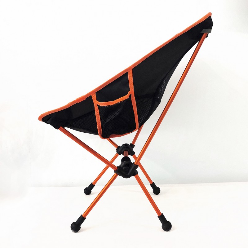 Πτυσσόμενη Καρέκλα Αλουμινίου με πλαϊνές τσέπες Πορτοκαλί - Yaia (surf2859)