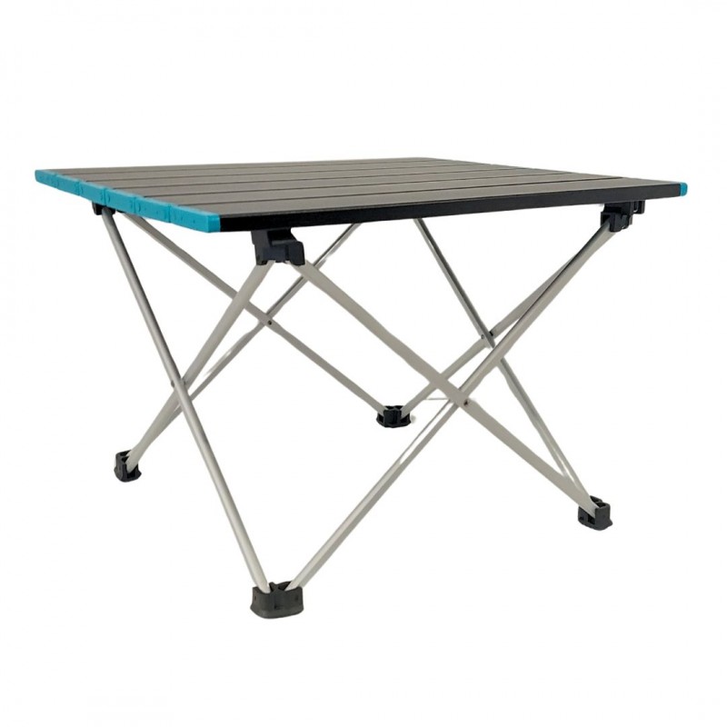 Πτυσσόμενο Τραπέζι camping αλουμινίου 41*34*29cm Μπλε - Yaia (surf2845)