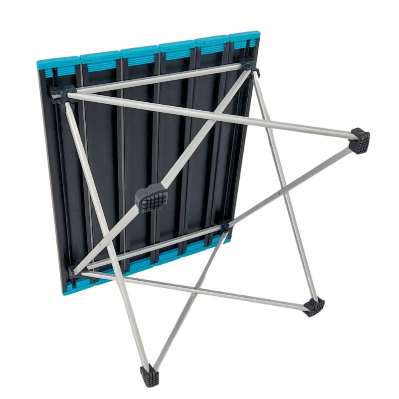 Πτυσσόμενο Τραπέζι camping αλουμινίου 41*34*29cm Μπλε - Yaia (surf2845)