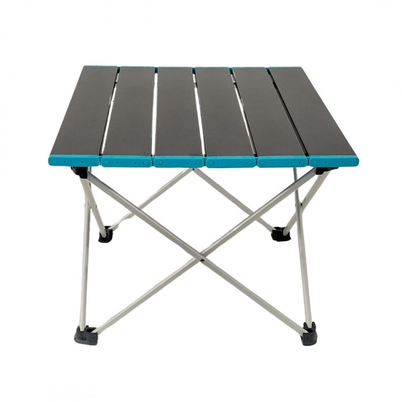 Πτυσσόμενο Τραπέζι camping αλουμινίου 41*34*29cm Μπλε - Yaia (surf2845)