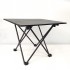 Πτυσσόμενο Τραπέζι camping αλουμινίου 56*40*40cm Μαύρο - Yaia (surf2861)