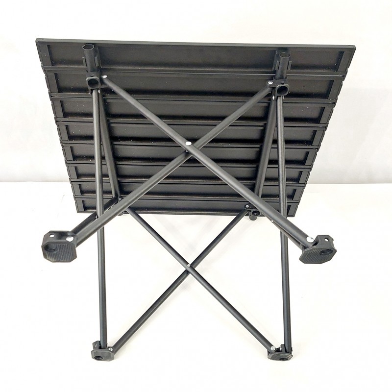 Πτυσσόμενο Τραπέζι camping αλουμινίου 56*40*40cm Μαύρο - Yaia (surf2861)