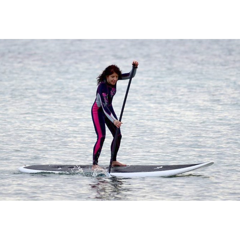 Στολή νεοπρενίου 2,5mm ολόσωμη γυναικεία σκούρο μπλε-φούξια Aropec (surf473)