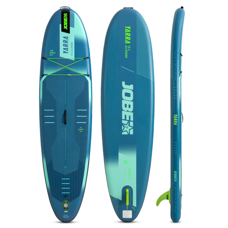Jobe Φουσκωτή σανίδα SUP 10'6'' Yarra Πακέτο με κουπί Stream 40 - Steel Blue  (surf486425009)