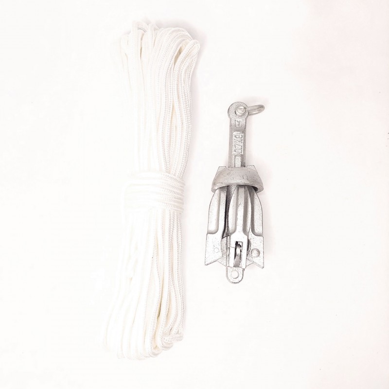 Άγκυρα καγιάκ 0.7kg με σχοινί 20μ. (surf0207-07015)