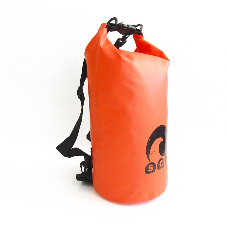 Αδιάβροχος σάκος με ιμάντες πλάτης 10L πορτοκαλί (surfDRY-10L)
