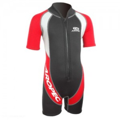 Παιδική / βρεφική στολή νεοπρενίου 2mm κόκκινη Aropec (surfDS-3A20-1C-2MM-RD)