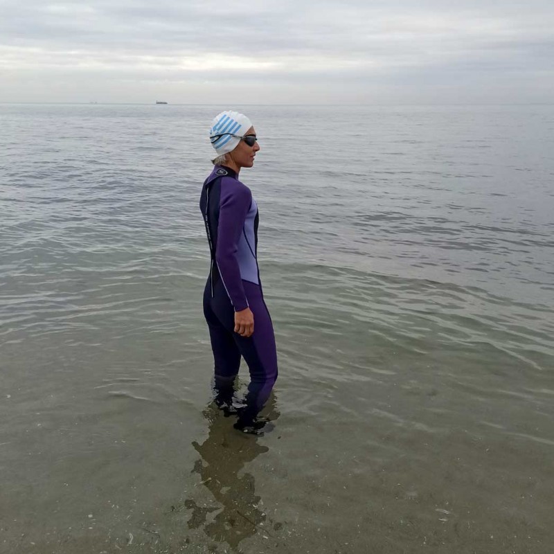 Στολή νεοπρέν Finemesh Nylon 3/2mm ολόσωμη γυναικεία Aropec (surfDS-5B52W-3-2MM-FN-NV-PUR)