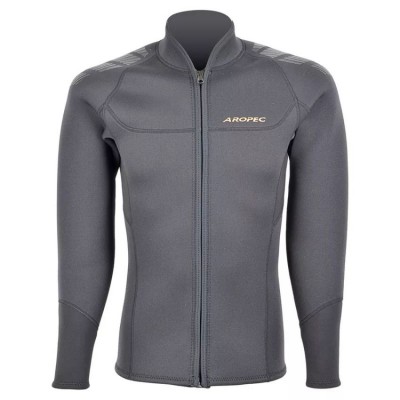 Jacket νεοπρενίου 3mm Super-Stretch ανδρικό Ανθρακί - Aropec (surf2714)