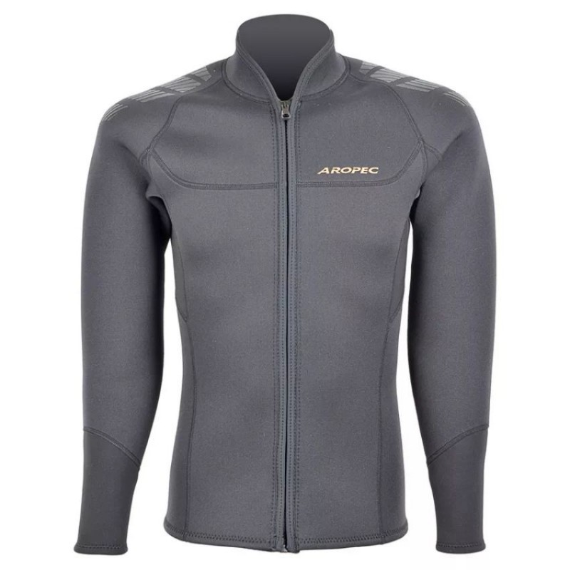 Jacket νεοπρενίου 3mm Super-Stretch ανδρικό Ανθρακί - Aropec (surf2714)