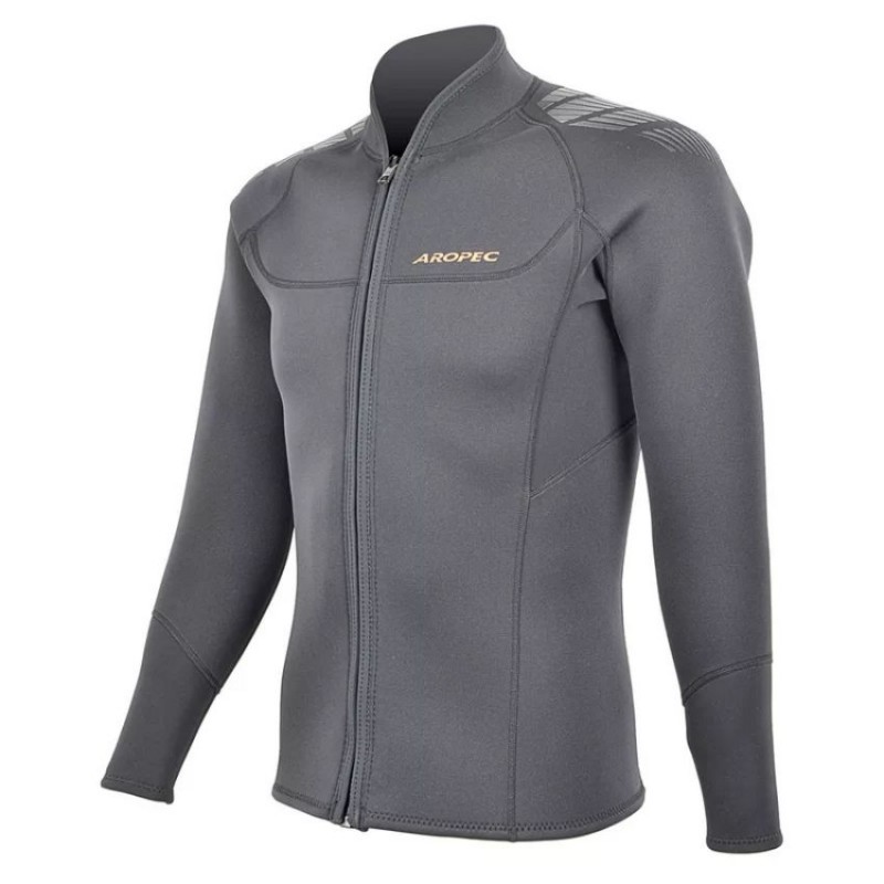 Jacket νεοπρενίου 3mm Super-Stretch ανδρικό Ανθρακί - Aropec (surf2714)
