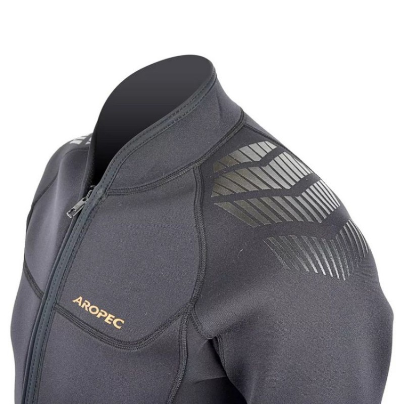Jacket νεοπρενίου 3mm Super-Stretch ανδρικό Ανθρακί - Aropec (surf2714)