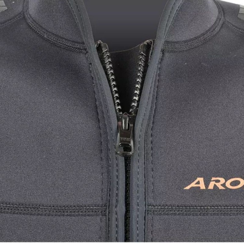 Jacket νεοπρενίου 3mm Super-Stretch ανδρικό Ανθρακί - Aropec (surf2714)