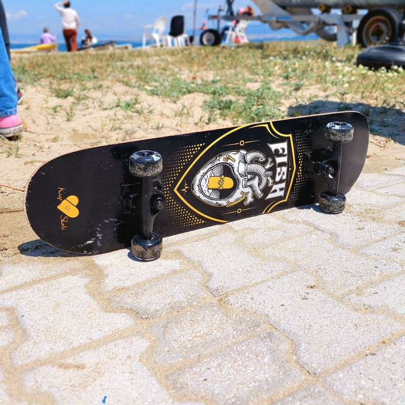 Skateboard 31'' Black heart Fish (surf0501-318841)