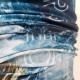 UPF 50+ Πολυχρηστικό Head Wrap & Neckwear Μπλε - Aropec (surfHead Wrap-P14)