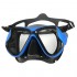 Μάσκα κατάδυσης μαύρης σιλικόνης με διπλό φακό μπλε Aropec (surfM2-YA2536-BU)