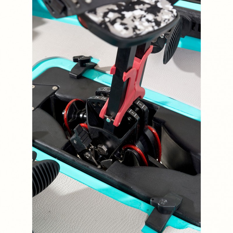 OCEANUS 335 pedal-step μονοθέσιο καγιάκ με κάθισμα αλουμινίου SCK - Μπλε/Τυρκουάζ (surf0204-33511)