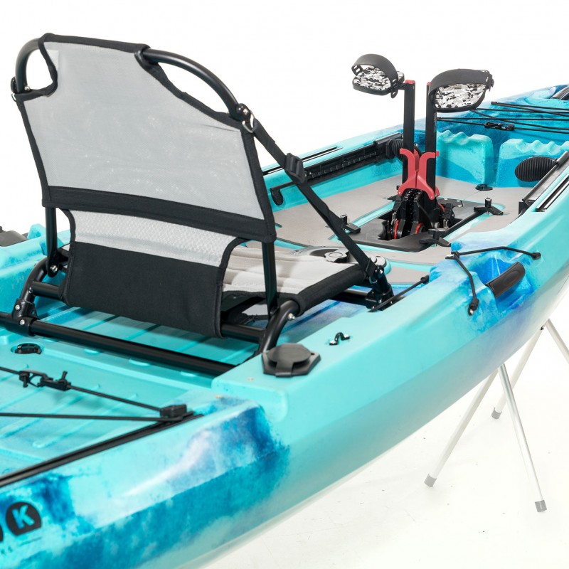 OCEANUS 335 pedal-step μονοθέσιο καγιάκ με κάθισμα αλουμινίου SCK - Μπλε/Τυρκουάζ (surf0204-33511)