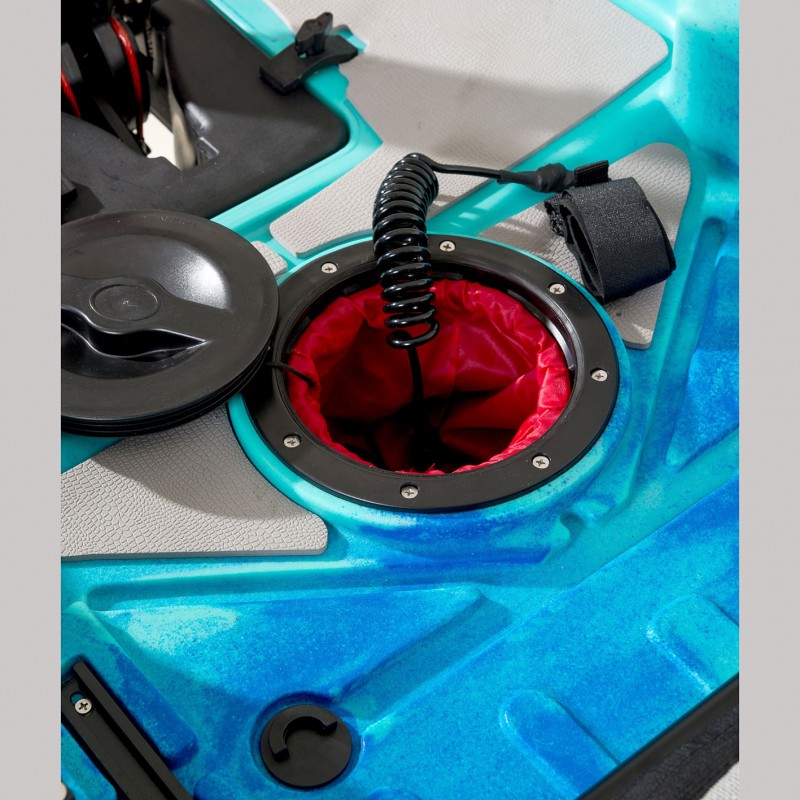 OCEANUS 335 pedal-step μονοθέσιο καγιάκ με κάθισμα αλουμινίου SCK - Μπλε/Τυρκουάζ (surf0204-33511)