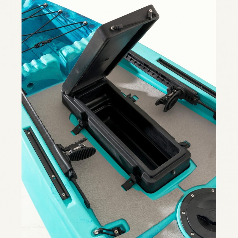 OCEANUS 335 pedal-step μονοθέσιο καγιάκ με κάθισμα αλουμινίου SCK - Μπλε/Τυρκουάζ (surf0204-33511)