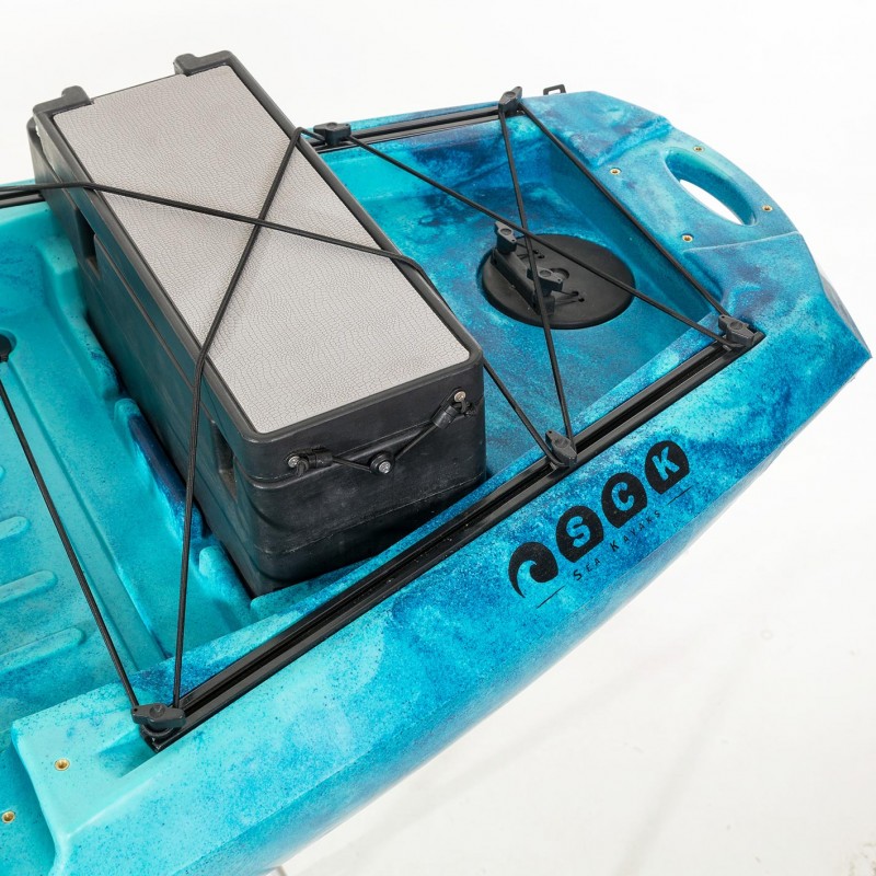 OCEANUS 335 pedal-step μονοθέσιο καγιάκ με κάθισμα αλουμινίου SCK - Μπλε/Τυρκουάζ (surf0204-33511)