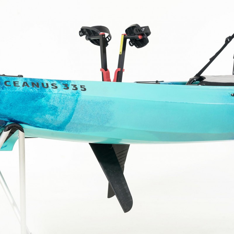 OCEANUS 335 pedal-step μονοθέσιο καγιάκ με κάθισμα αλουμινίου SCK - Μπλε/Τυρκουάζ (surf0204-33511)