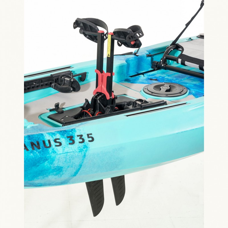 OCEANUS 335 pedal-step μονοθέσιο καγιάκ με κάθισμα αλουμινίου SCK - Μπλε/Τυρκουάζ (surf0204-33511)