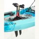 OCEANUS 335 pedal-step μονοθέσιο καγιάκ με κάθισμα αλουμινίου SCK - Μπλε/Τυρκουάζ (surf0204-33511)