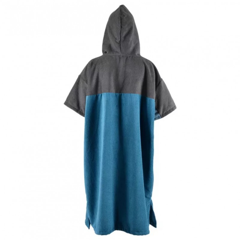 Poncho μπλέ σκούρο/γκρί quick dry - Aropec (surfPONCHO-5K02-DGY/NV)